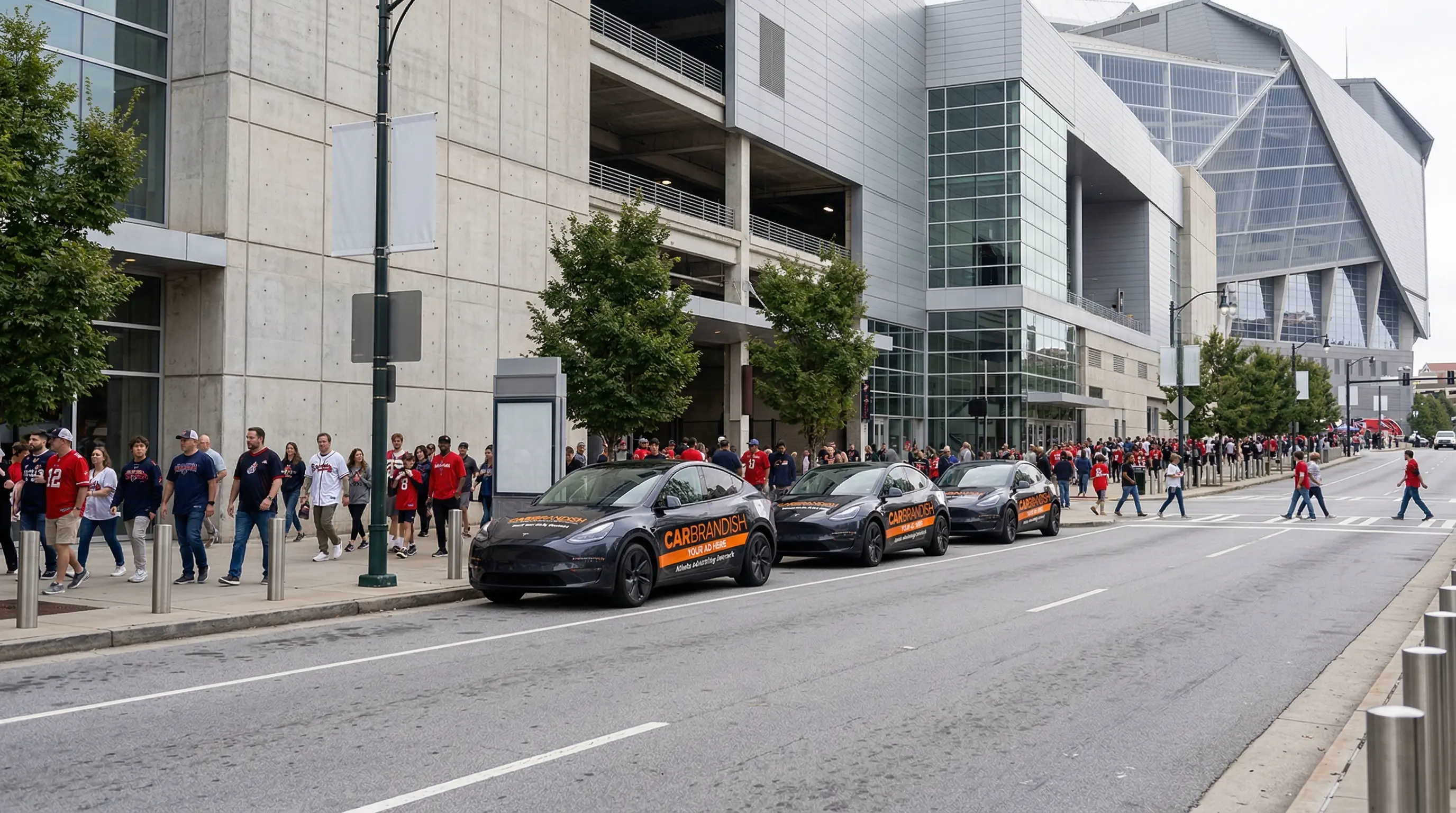 CarBrandish branded vehicle on the road