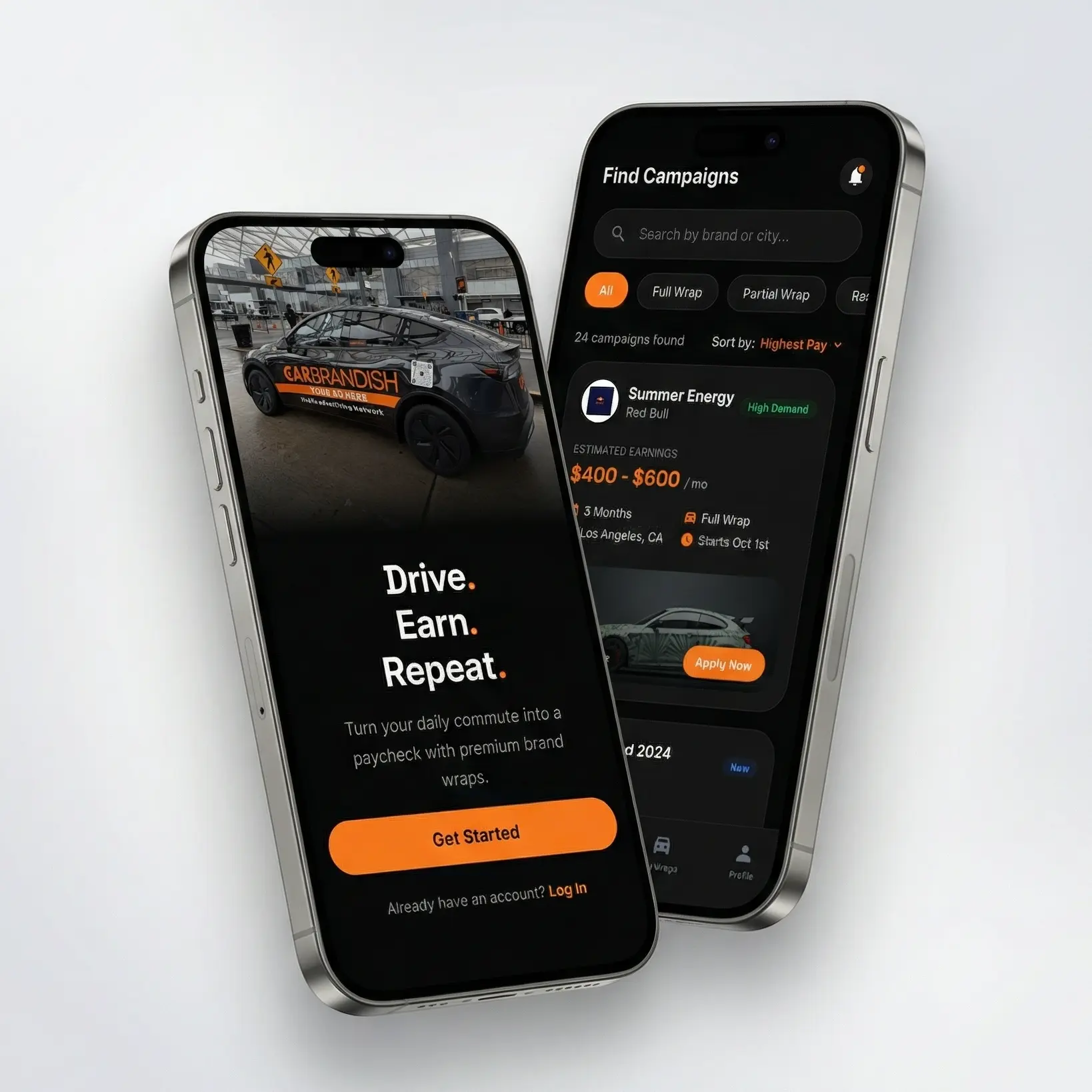 CarBrandish mobile app interface